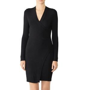 Adelyn Rae Sharine Black knit dress size xs EUC
